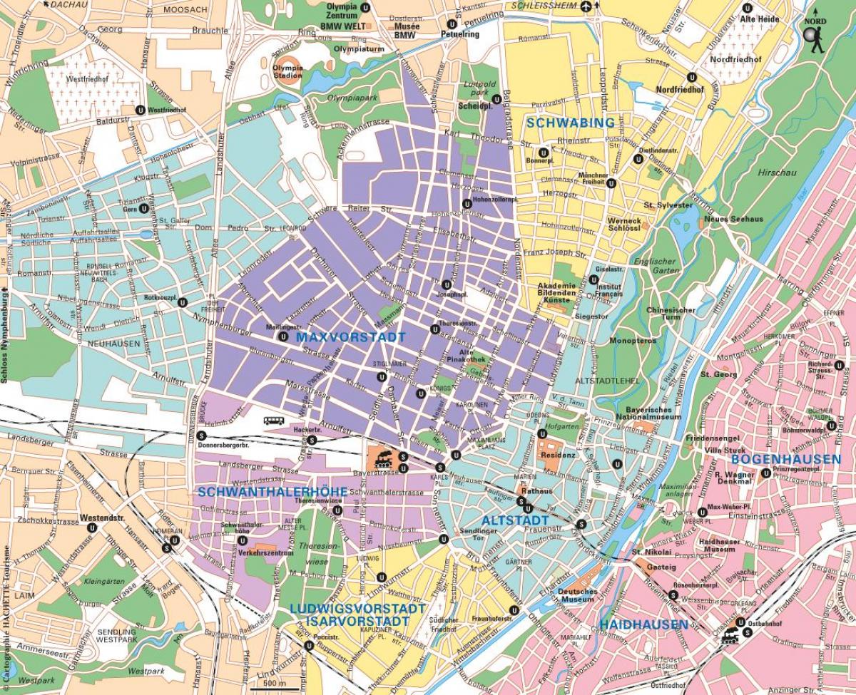 Карта города Мюнхен